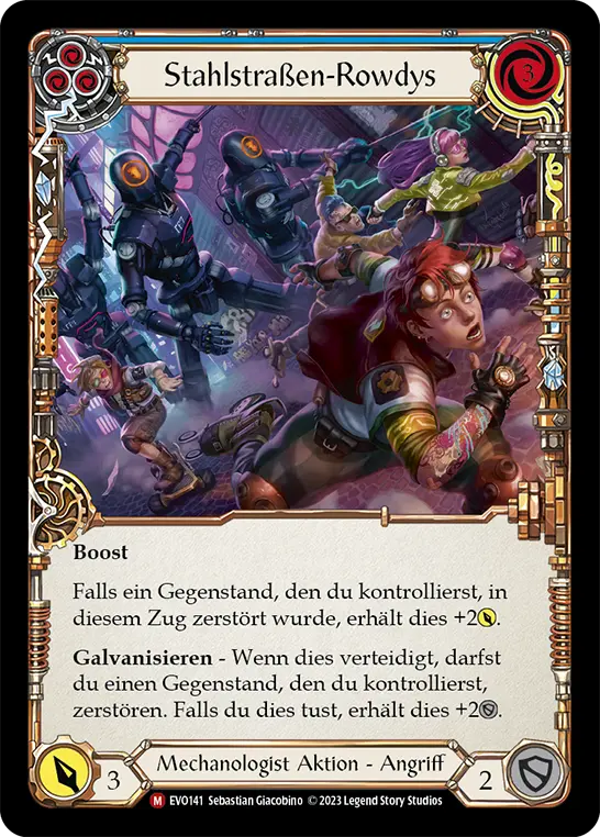Card: Steel Street Hoons (blu)