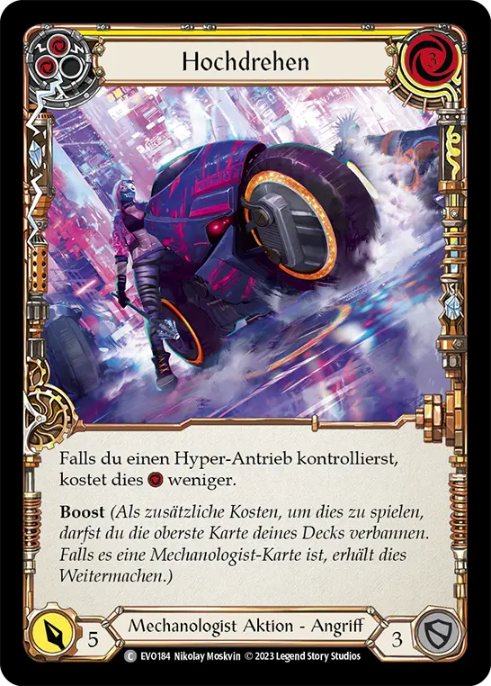 Card: Rev Up (yel)