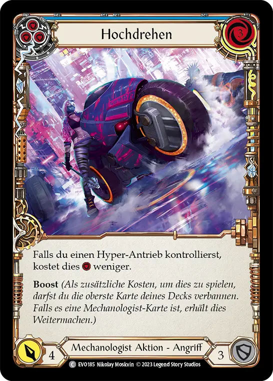 Card: Rev Up (blu)