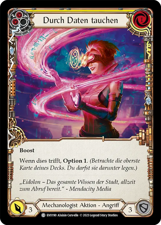 Card: Dive Through Data (yel)