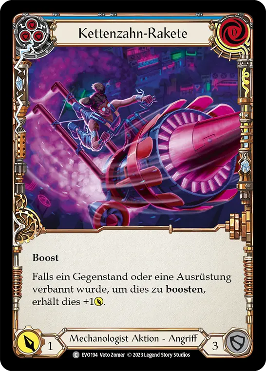 Card: Sprocket Rocket (blu)