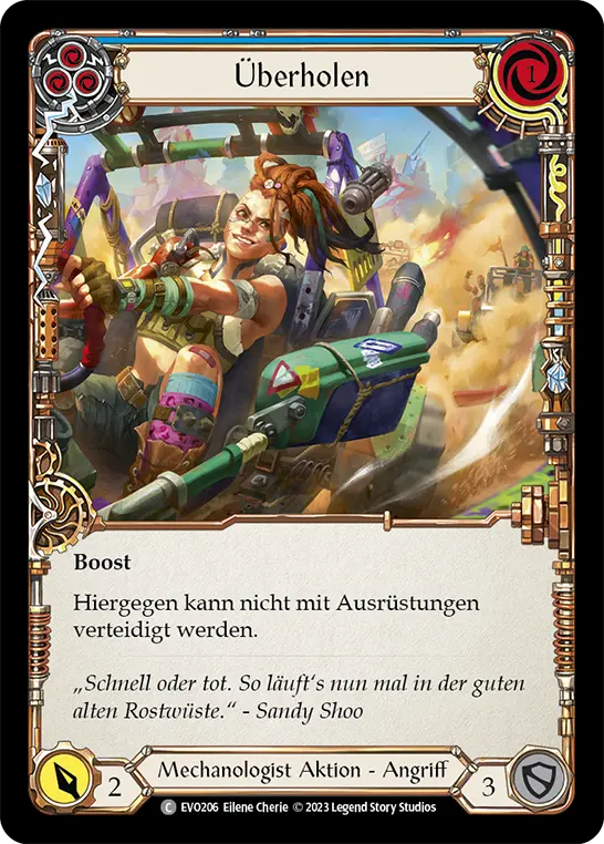 Card: Out Pace (blu)