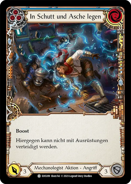 Card: Lay Waste (blu)