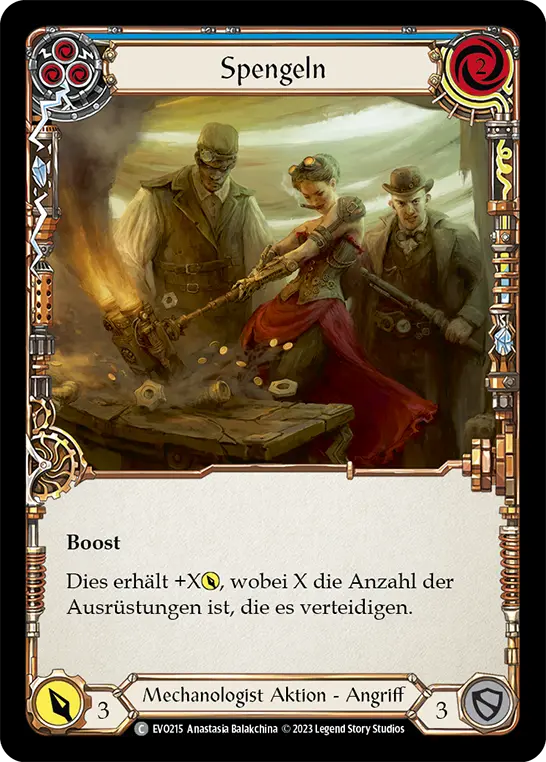 Card: Panel Beater (blu)