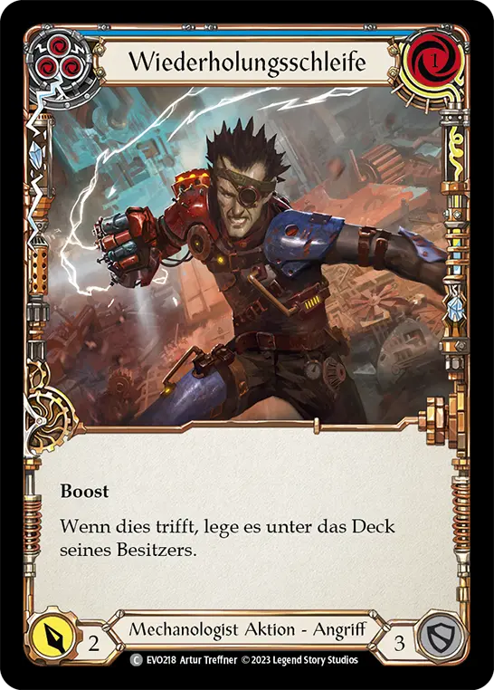 Card: Under Loop (blu)