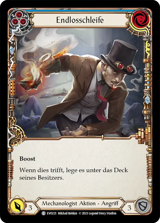 Card: Over Loop (blu)