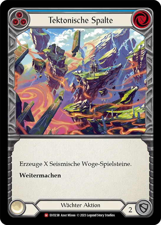 Card: Tectonic Rift (blu)