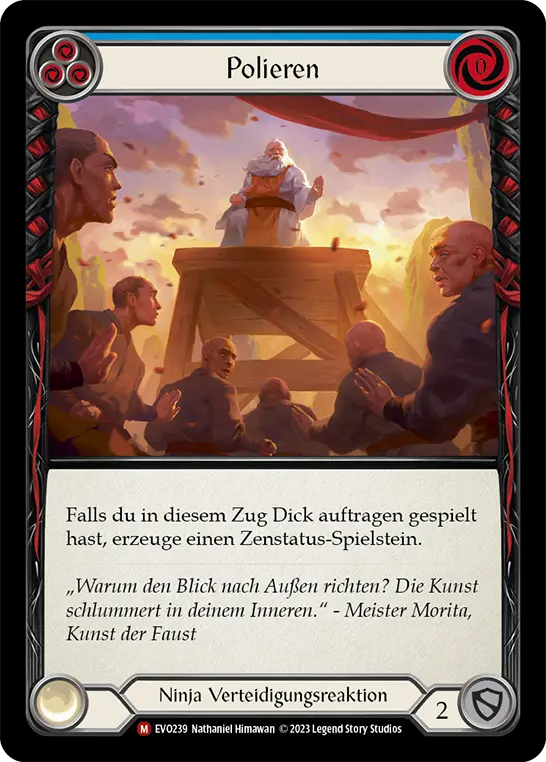 Card: Wax Off (blu)