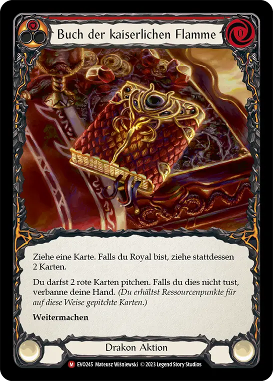 Card: Tome of Imperial Flame (red)