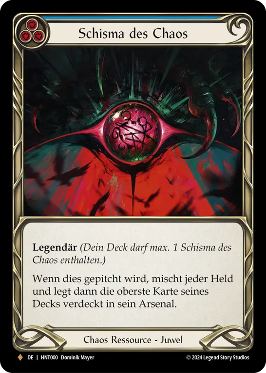 Card: Schism of Chaos (blu)
