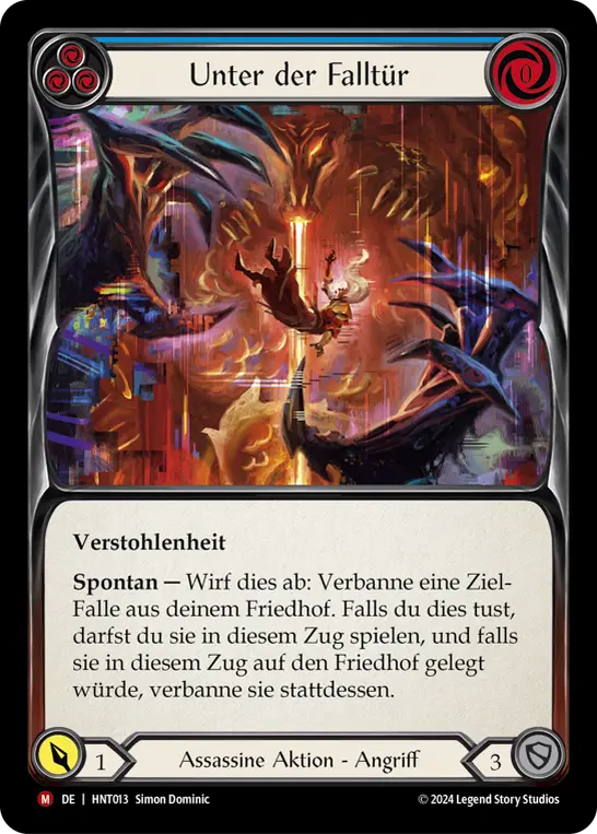 Card: Under the Trap-Door (blu)