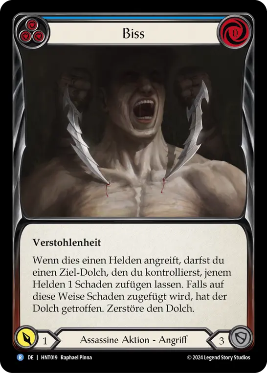 Card: Bite (blu)