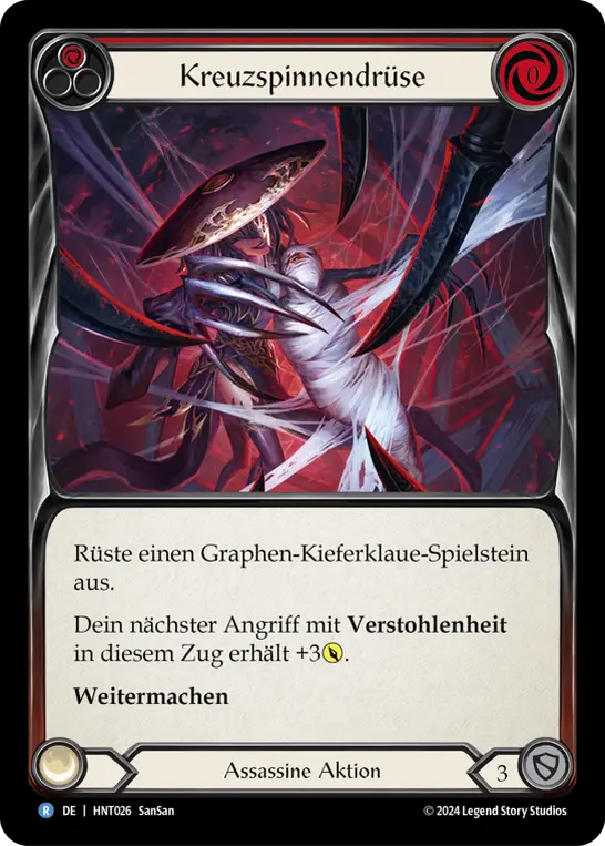 Card: Orb-Weaver Spinneret (red)