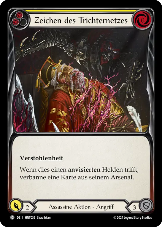 Card: Mark of the Funnel Web (yel)