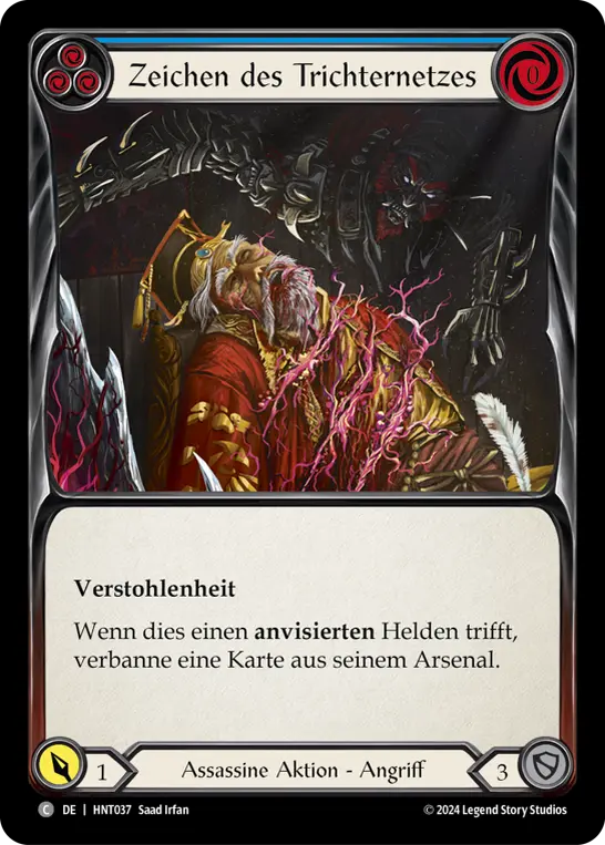 Card: Mark of the Funnel Web (blu)