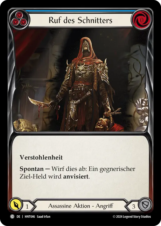 Card: Reaper's Call (blu)