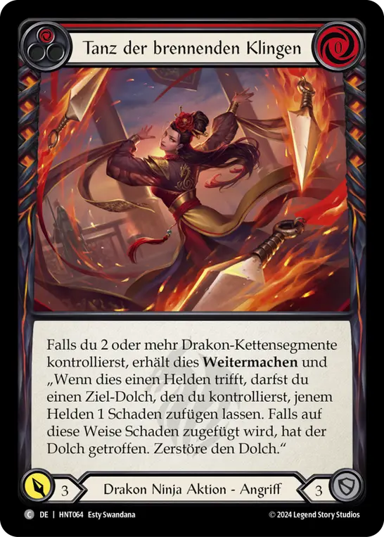 Card: Burning Blade Dance (red)
