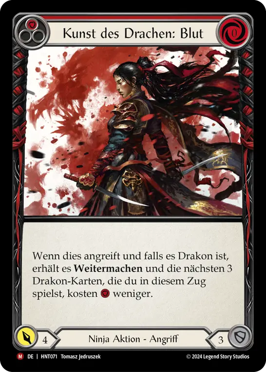 Card: Art of the Dragon: Blood (red)