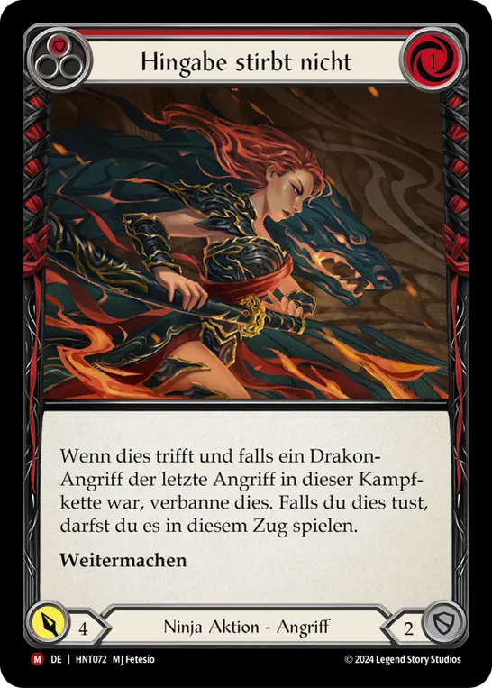 Card: Devotion Never Dies (red)