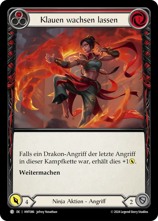 Card: Grow Claws (red)