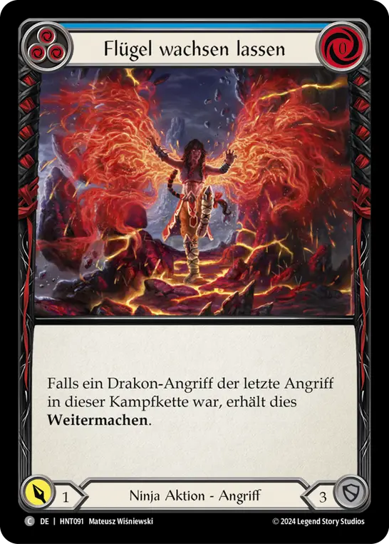 Card: Grow Wings (blu)