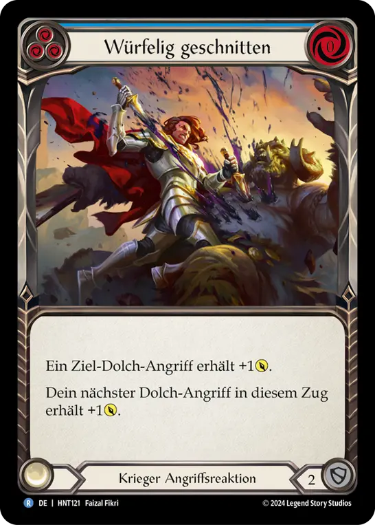 Card: Diced (blu)