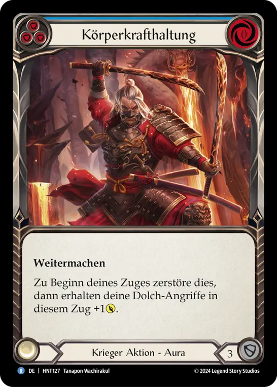 Card: Power Stance (blu)