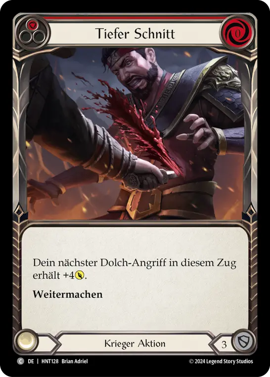 Card: Cut Deep (red)