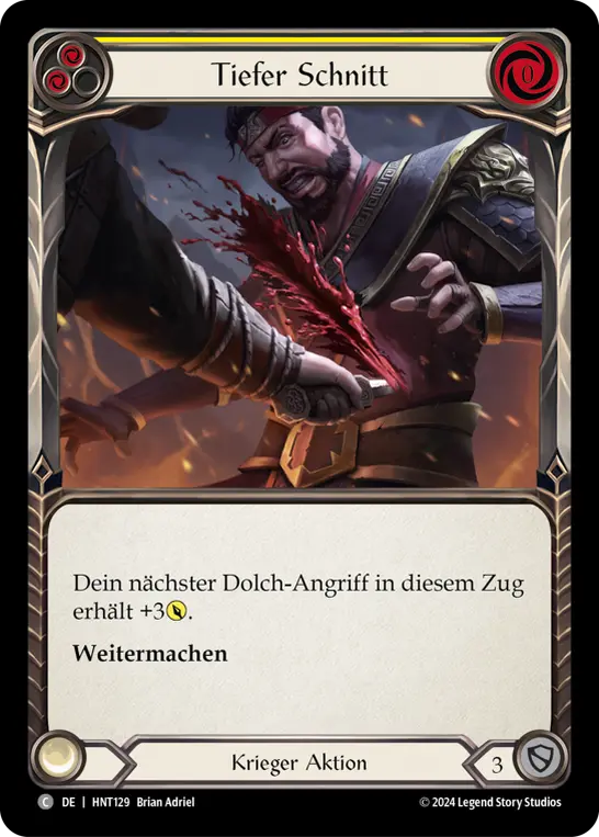 Card: Cut Deep (yel)