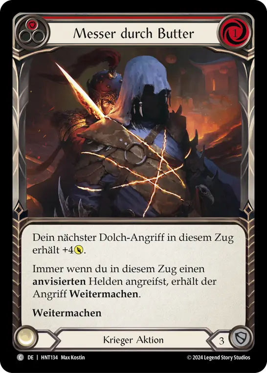 Card: Knife through Butter (red)