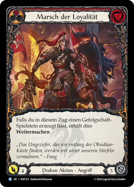 Card: March of Loyalty (red)