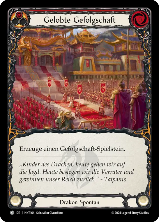 Card: Pledge Fealty (red)