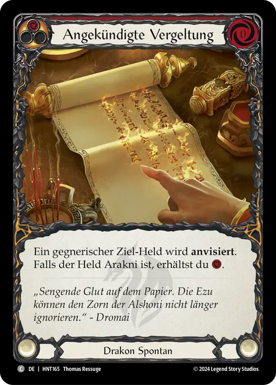 Card: Proclaim Vengeance (red)