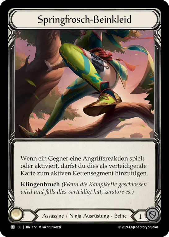 Card: Leap Frog Leggings