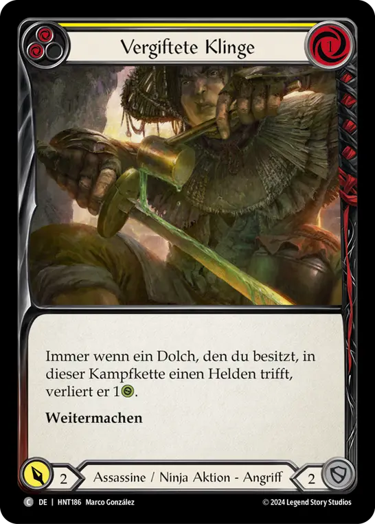Card: Poisoned Blade (yel)