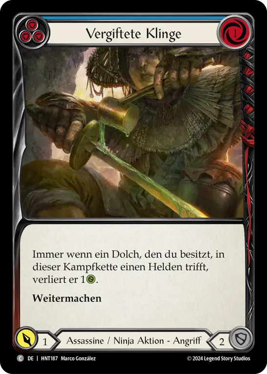 Card: Poisoned Blade (blu)