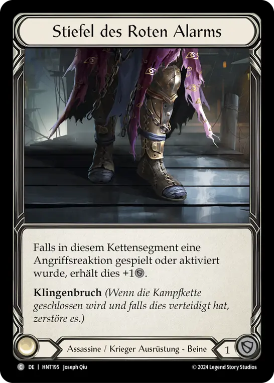 Card: Red Alert Boots