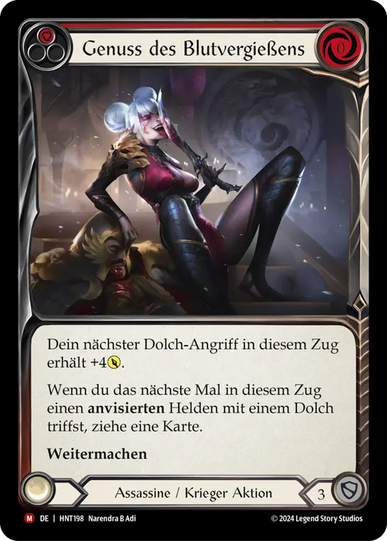 Card: Savor Bloodshed (red)