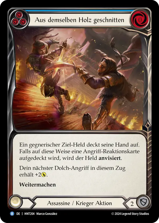 Card: Cut from the Same Cloth (blu)