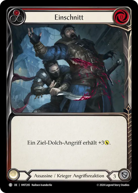 Card: Incision (red)