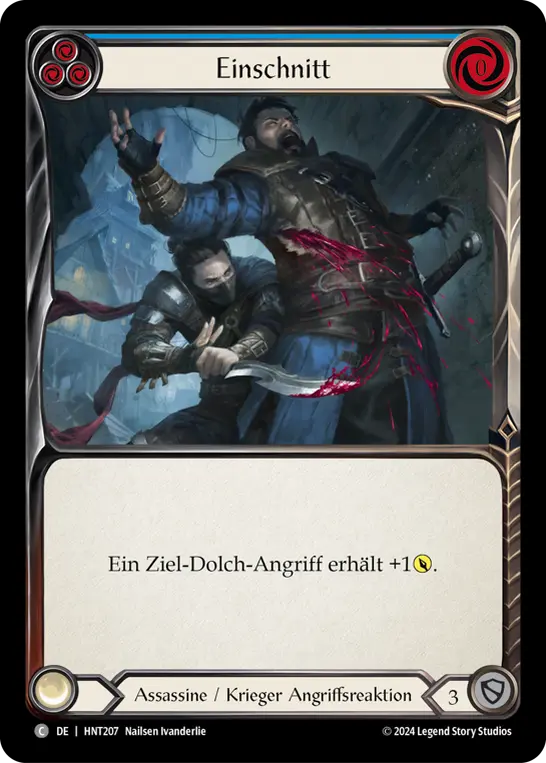 Card: Incision (blu)