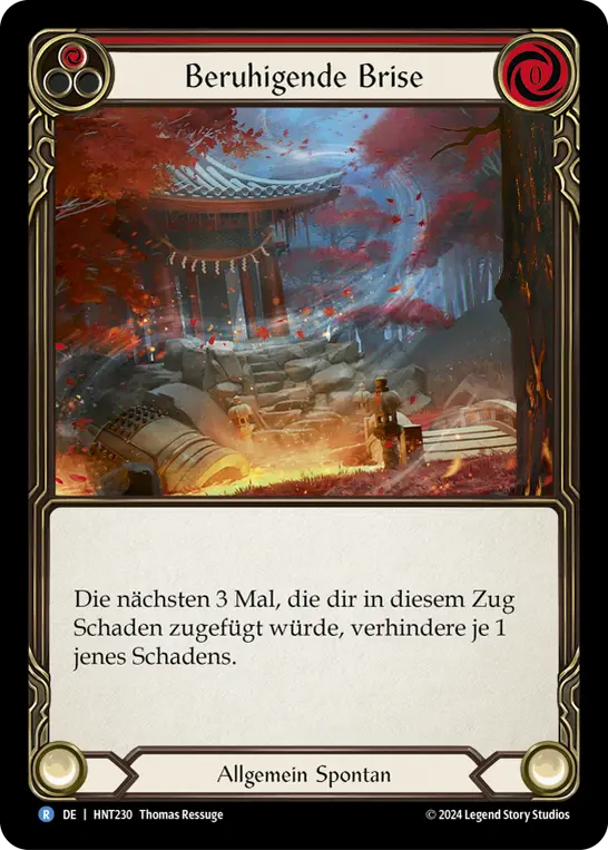 Card: Calming Breeze (red)