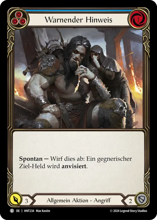 Card: Tip-Off (blu)