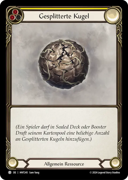 Card: Cracked Bauble (yel)