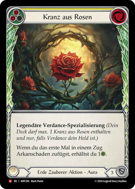 Card: Ring of Roses (yel)