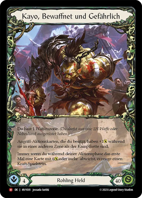 Card: Kayo, Armed and Dangerous