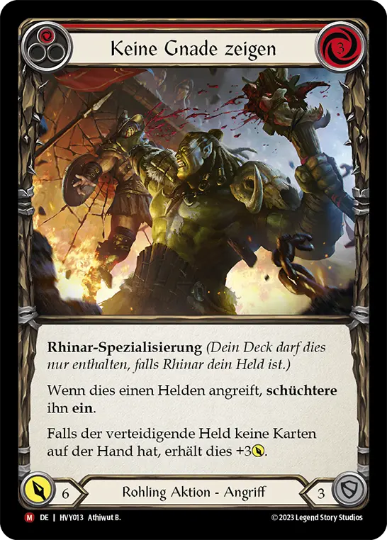 Card: Show No Mercy (red)