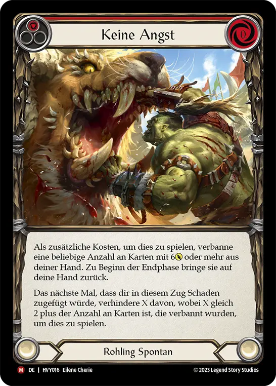 Card: No Fear (red)