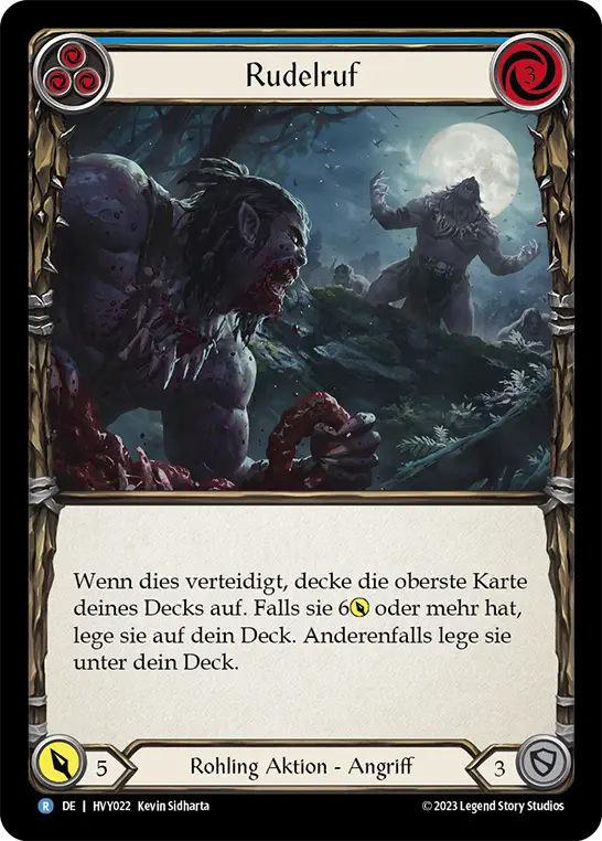 Card: Pack Call (blu)