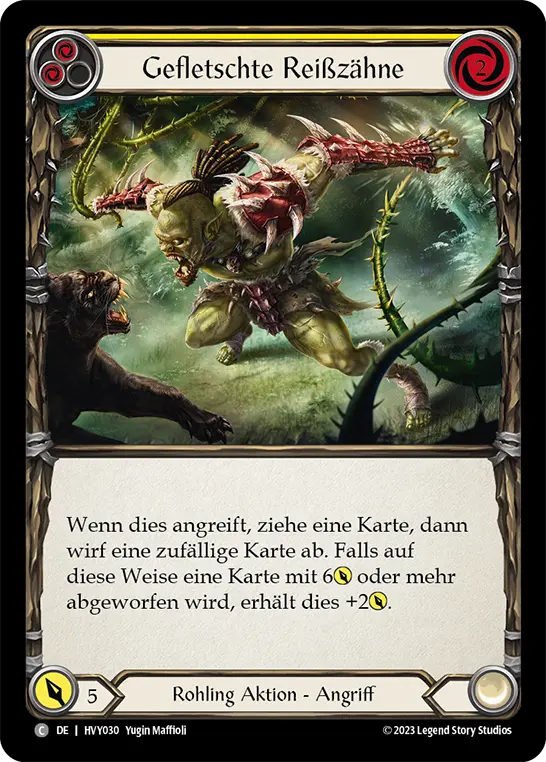 Card: Bare Fangs (yel)